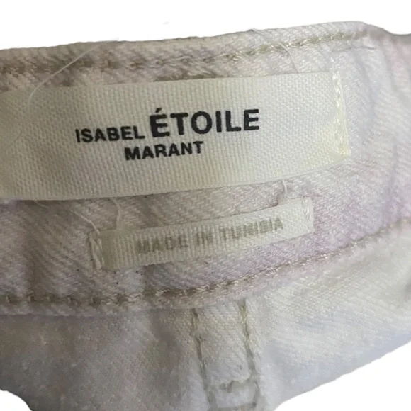 Isabel Marant Étoile Tie-Dye High Waisted Jeans Denim Pastel Cotton Batik - Picture 15 of 16